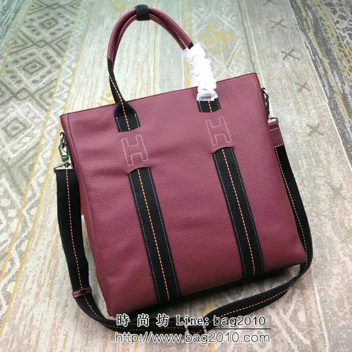 HERMES愛馬仕 最新款 時尚休閒 男士手提斜挎包 8831-3 豎款 JD1260